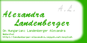 alexandra landenberger business card